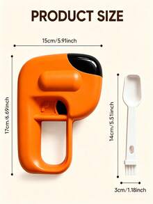 2pcs Pet Treat Launcher Set, Interactive Treat Launcher For Dogs And Cats, Includes 2-In-1 Scoop And Cleaning Brush, Easy To Fill Freeze-Dried Treats And Clean Residue, Suitable For Indoor And Outdoor Play And Reward Training, Battery-Free - Multicolor - View 8