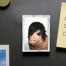 1pc Wooden Photo Frame Fridge Magnet - Exorcist Cat Fridge Decoration Magnet, Home Decor! - A - View 14