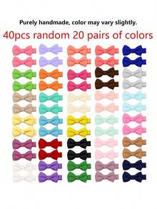 4/20/40/60pcs Assorted Color Macaron Baby Hair Clips, Cute Baby Hair Accessories, Suitable For All Seasons, Colorful And Fun, Suitable For Daily Wear, Holiday Gifts (Random Color) - Multicolor - View 8