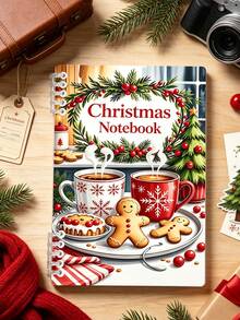 Fun Christmas Themed Recipe Notebook, Student Writing Office Record Diary - Christmas White Holiday Table Theme, Suitable For School And Office Use, Perfect Christmas Birthday Gift - Exquisite Storage And Planning Notebook, Decorated With Christmas Themed Decor - Very Suitable For Daily Use And Organization, Gift Recipients Include Cat Lovers, Best Friends, Partners, Young Juniors, Friends Can Use For Christmas Funny Blessings - Multicolor - View 5