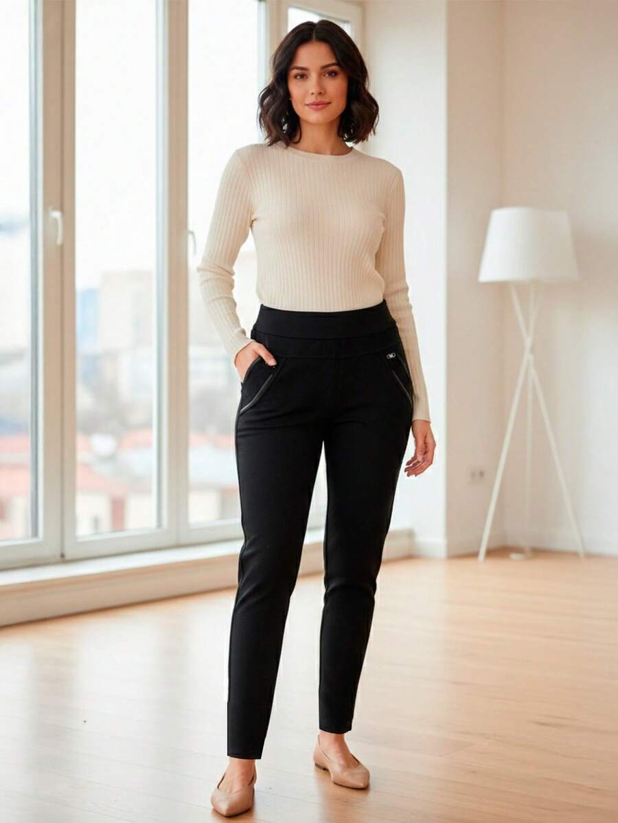 Women Leggings - Black - View 1