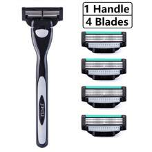 jifuli Razor Woman For Man, 4-Layer Stainless Steel Razor Blade, Replacement Manual Razor Heads, Easy To Clean, Girls' Summer Bikini Hair Removal Scraper. - Multicolor - View 14