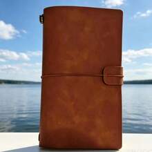1pc Minimalist A6 Size Portable Leather Cover Notebook School Supplies - A6 - View 8