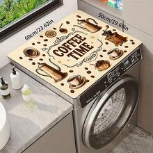 1pc Vintage Coffee Time Print Kitchen Dish Drying Mat, Coffee Pot Coffee Cup Coffee Bean Grinder Pattern Table Mat, COFFEE TIME Text Coffee Machine Countertop Mat, Home Kitchen Dining Room Coffee Bar Desktop Decor - Multicolor - View 11