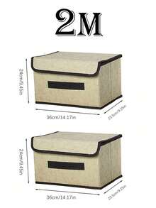 1/2pcs Foldable Storage Box, Portable Large Capacity Clothes Organizer - Ideal Choice For Space-Saving And Clothing Organization, Autumn Decor, Holiday Decor, Room Decor, Home Decor, Bedroom Decor - Multicolor - View 34