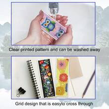 14CT Printed Cross-Stitch Bookmark Kit Includes 6 Bookmarks, Dragons Of Different Attributes, Along With Instructions, Embroidery Floss, Fabric, And An Embroidery Needle. For Beginners And Craft Enthusiasts. - Dragons - View 10