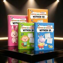 Addition And Subtraction Within 10 And 100, Number Line, Word Puzzles, Decomposition And Composition, Mental Math Cards, Vertical And Horizontal Layout, Daily Arithmetic Training, Students, School, Holiday Gifts, Learning Supplies - Multicolor - View 7