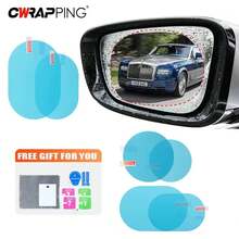 Película transparente impermeable y antiniebla para parabrisas de coche, película protectora para ventanas, accesorios universales para espejos retrovisores de coche y motocicleta, visera para coche la lluvia y el sol. - A - Ver 6