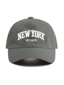 قبعة بيسبول شاحنة بتصميم عتيق مهترئ مغسول مطبوع عليها حرف "NEWYORK" ديكورية، مناسبة للجنسين، قطعة واحدة، مناسبة للاستخدام في الهواء الطلق والسفر والمشي لمسافات طويلة والشاطئ والعطلات - متعدد الألوان - مشاهدة 3
