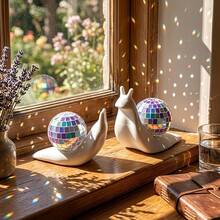 3D Printed Snail Disco Ball, Sun Catcher Indoor Window Light Refractor, Creative Home Decor, Christmas Indoor Decoration Prop, Holiday Party Decoration - Multicolor - View 6