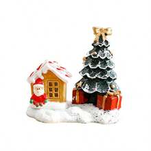 1pc Christmas Resin Snowman Old Man Decoration, Home Desktop Ornament, Creative Christmas Atmosphere Decor - Multicolor - View 6