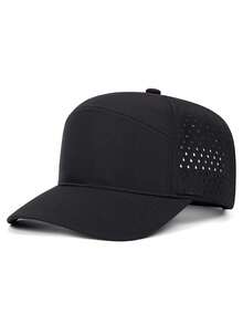 1pc Fashion Hollow Baseball Cap, Street Style Hip Hop Skateboard Hat, Outdoor Adjustable Decorative Sun Hat, Unisex Breathable Mesh Cap - Drip Hole - View 2