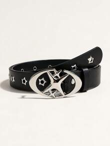 1pc Retro Y2K Style PU Leather Belt For Women, Suitable For S, Suits, And Daily Wear - Leopard Print Belt - View 24