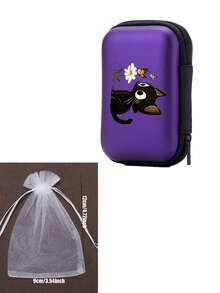 Cat Pattern Multi-Functional Zipper Pouch For USB Cable & U Disk - Protective Storage Organizer, Foldable Travel Bag,Portable Beauty Storage Bag,Multifunctional Storage Bag, Perfect For Halloween, Christmas And Other Holiday Gifts. - Multicolor - View 14