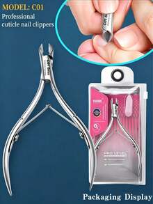 1pc Precision Nail Tip Scissors, Sharp Stainless Steel Blade For Removing Calluses, Ergonomic Handle Durable Portable Nail Clipper, Odorless Skin Care Tool, Precise Trimming, Essential Nail And Foot Care Tool For Home And Nail Salon - Multicolor - View 6