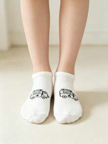 10 Pairs Kids Cartoon Solid Color Short Socks Baby Socks - Multicolor - View 3