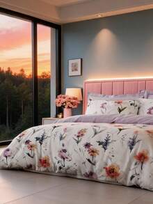Always Home- Duvet Set - Cozy Set With Pillow - Multicolor - View 5