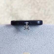 1pc Fashionable Personalized Spider Phone Dust Plug, Design, Durable Protective Cover - Multicolor - View 2