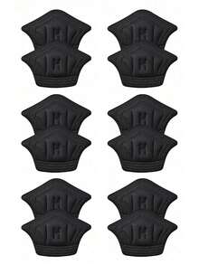6 Pairs/Set, Heel Pads To Prevent Blisters And Adjust Shoe Size, Trimmable Heel Cushions Suitable For Casual Shoes And Sports Shoes - 6 Pairs Of Black - View 7