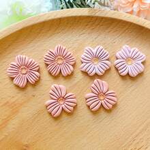 Light Oxygen Flower Cluster Polymer Clay Cutting Mold, Multi-Petal Small Flower Shape, Radial Hollow Texture Petal Design Clay Cutting Mold, DIY Handmade Earring Pendant Brooch Making Tool, Suitable For Polymer Clay, 3D Printed Process, Clean Cut, Handmade Jewelry Floral DIY Craft Accessory, 3D Printed Process, Clean Cut, Handmade Jewelry Floral DIY Craft Accessory - Flowers - View 3