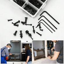 1225pcs Stainless Steel Hex Screws And Socket Bolts Nuts Set Assorted M2 M3 M4 M5 - 23T-WIN-UK-Nuts-1225PCS - View 4