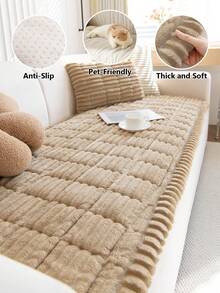 1 buah Sarung Sofa Flanel Minimalis Modern - Lembut & Nyaman, Tanpa Bantalan, Ramah Hewan Peliharaan, Dapat Dicuci dengan Mesin, Cocok untuk Sofa Seksi 1-4 Dudukan, Dekorasi Multifungsi untuk Ruang Tamu, Kamar Tidur, Kantor - MultiWarna - View 9