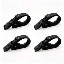 4pcs Nylon Belts, Adjustable Non-Elastic Elastic Rope, Buckle Multi-Purpose Fixing Straps, Suitable For Travel And Cargo Securing - Multi-color - View 2