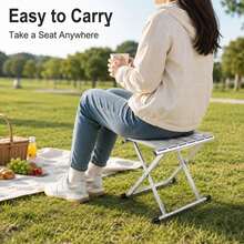 1PC Portable Folding Stool, Lightweight Compact Camping Fishi - Multicolor - View 7