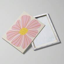 1件粉色抽象花卉鮮豔牆面藝術海報，時尚藝術版畫，亮麗多彩植物印花，居家客廳牆面裝飾，無框 - 彩色 - 查看 10