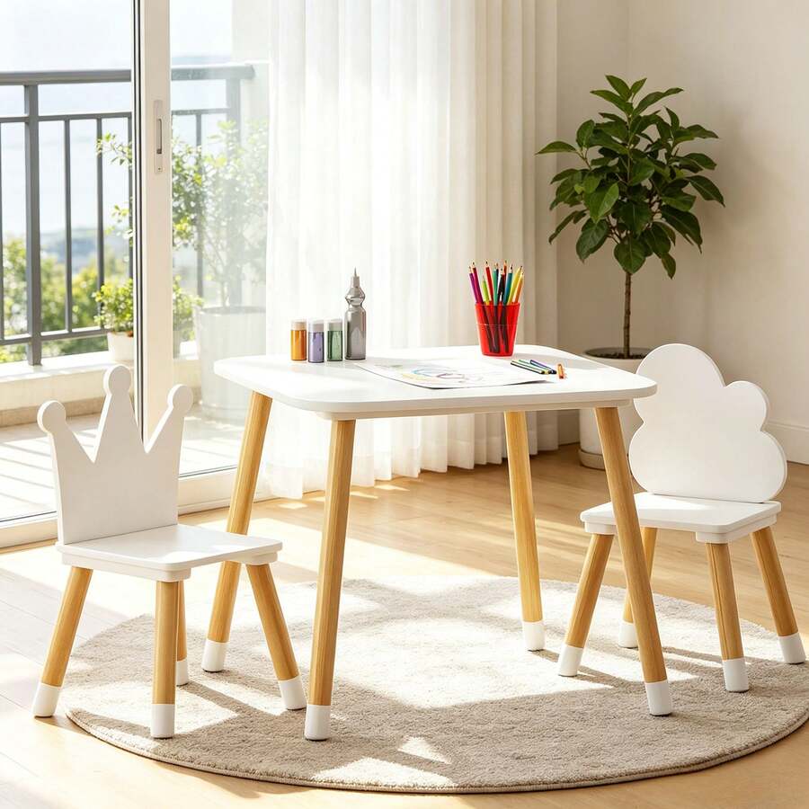 Kids Tables & Chairs - White - View 1