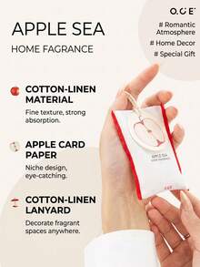 OCE Apple Sea Hanging Fragrance Sachet, Kantong Aroma Linen dengan Label Apel, Aroma Apel Manis Segar untuk Dekorasi Rumah, Pengharum Ruangan, Hadiah - 1PC - View 6