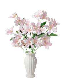 1 Stem Artificial Silk Orchid, Pink Orchid, Fake Flower, 29.5 Inches, For Home, Office, Wedding Table Centerpieces, Party, Yard, Garden, Summer Decor - Pink - View 3