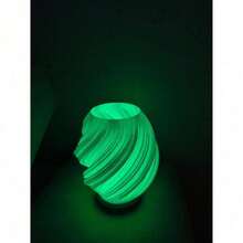 LUMINÁRIA ABAJUR DECORATIVA LED RGB COM CONTROLE REMOTO - Multicolorido - Visão 7