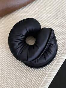 1Pc Luxury Padded Satin Scrunchie, Simple High Elastic Hair Tie, Soft Sleep Hair Scrunchie For Women Bun Hairstyle - Multicolor - View 6