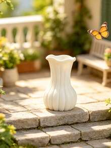 6pcs/Set Mini Resin Flower Vase Set, DIY Miniature Model Small Decor, Suitable For Home, Office And Other Desktop Decoration, Outdoor Garden Potted Plant Decoration, Perfect Holiday Gift - Resin Small Vase - View 5