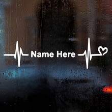 Customized Text Is Highly Suitable For Automotive Bumpers, Windows, Custom Stickers, Personalized Heart Rate Charts, Electrocardiograms, Name Stickers, And Vinyl Waterproof Materials. These Materials Are Durable And Long-Lasting In White Color. - A - View 5