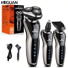 Electric Razor For Men, Combination Electric Shaver Nose Hair Trimmer USBRechargeable Portable Razor 3D Floating Blade Battery Capacity 600mAh - Black Silver - View 12