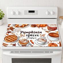 1pc Pumpkin Spice Autumn Kitchen Table Mat, Coffee Waffle Cinnamon Dessert Print Placemat, Pumpkin Spice Table Mat, Thanksgiving Coffee Countertop Mat, Autumn Kitchen Dining Room Tabletop Home Decor - Multicolor - View 5
