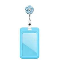 1pc 2D Colorful Flower Nurse Badge Reel Retractable With ID Card Holder, Teacher Badge Reel For Keys Keychain, Best Great Gift For Doctor, Nurse, Teacher, Office Worker - Multicolor - View 15