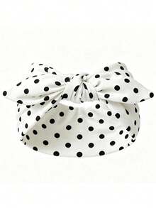Bohemian Style Wide Bow Headband, Cute Rabbit Ear Knot Headband, Soft Elastic Sweat-Absorbing Band, Suitable For Yoga - Multicolor - View 7