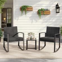Outdoor Table & Chair Sets - Black - View 3