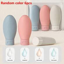 1/3/6pcs 60ml Leak-Proof Travel Bottles, Soap Dispenser Set, Squeeze Refillable Shampoo And Cosmetic Containers, Portable Travel Container Set, Leak-Proof Refillable Liquid Containers, Suitable For Travel Decanting - Multicolor - View 8