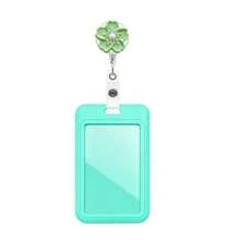 1pc 2D Colorful Flower Nurse Badge Reel Retractable With ID Card Holder, Teacher Badge Reel For Keys Keychain, Best Great Gift For Doctor, Nurse, Teacher, Office Worker - Multicolor - View 9