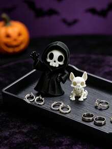 Gothic Ornament And Pet Statue Decoration Storage Tray, Dressing Table Ring And Watch Storage, Multifunctional Dressing Area Jewelry Tray, Halloween - Multicolor - View 5
