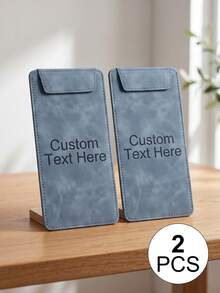 [Custom] A4/A5/A6/A7 Leather Clipboard Set | Customizable Name + Multiple Colors | Hard Clipboard + Loose-Leaf Binder + File Folder | Suitable For Office Meetings, File Organization, Back To School, Exam Storage | Personalized Gift, For Teacher - Leather Folder (multi-color) - View 17