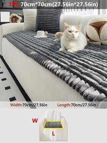 1 buah Sarung Sofa Flanel Minimalis Modern - Lembut & Nyaman, Tanpa Bantalan, Ramah Hewan Peliharaan, Dapat Dicuci dengan Mesin, Cocok untuk Sofa Seksi 1-4 Dudukan, Dekorasi Multifungsi untuk Ruang Tamu, Kamar Tidur, Kantor - MultiWarna - View 16