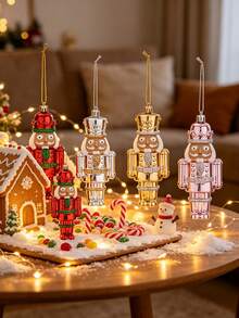 1pc Nutcracker Ornament DIY Christmas Indoor Window And Christmas Tree Hanging Decoration Suitable For Christmas Decor And Daily Display Creating Holiday Atmosphere European Style Holiday Fireplace Decoration Christmas Tree Party Tabletop Display Gift - Nutcracker - View 7