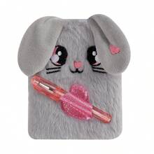 Cartoon Lop Ear Rabbit Plush Notebook Cute Small Notebook With Pen Children's Birthday Gift Creative Stationery - Multicolor - View 16