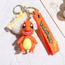 Hasbro Pokémon Cartoon Creative Silicone Keychain Pendant Decoration Ornament Small Figurine Doll Cute Claw Machine, Creative Halloween, Christmas Fun Gift - A - View 17