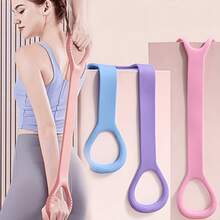 [Silicone Yoga Resistance Band] Silicone Yoga Resistance Band, 8-Strand Tension Bar, Multi-Function Elastic Fitness Band, Suitable For Back, Waist And Arm Exercises, Designed For Gym And Outdoor Training, Suitable For All Seasons - A - View 5